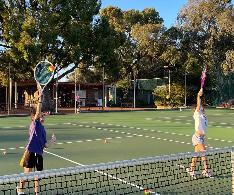 HotShots serving lesson
